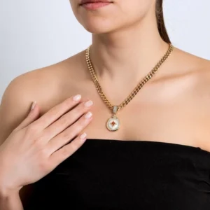 beş taşlı madalyon charm