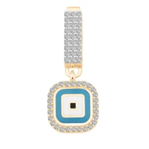 kare nazar boncuğu 9mm bileklik charm