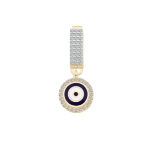 gold taşlı nazar boncuğu bileklik charm