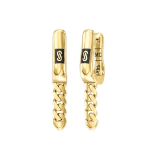 x atasay monaco chain sarı altın küpe